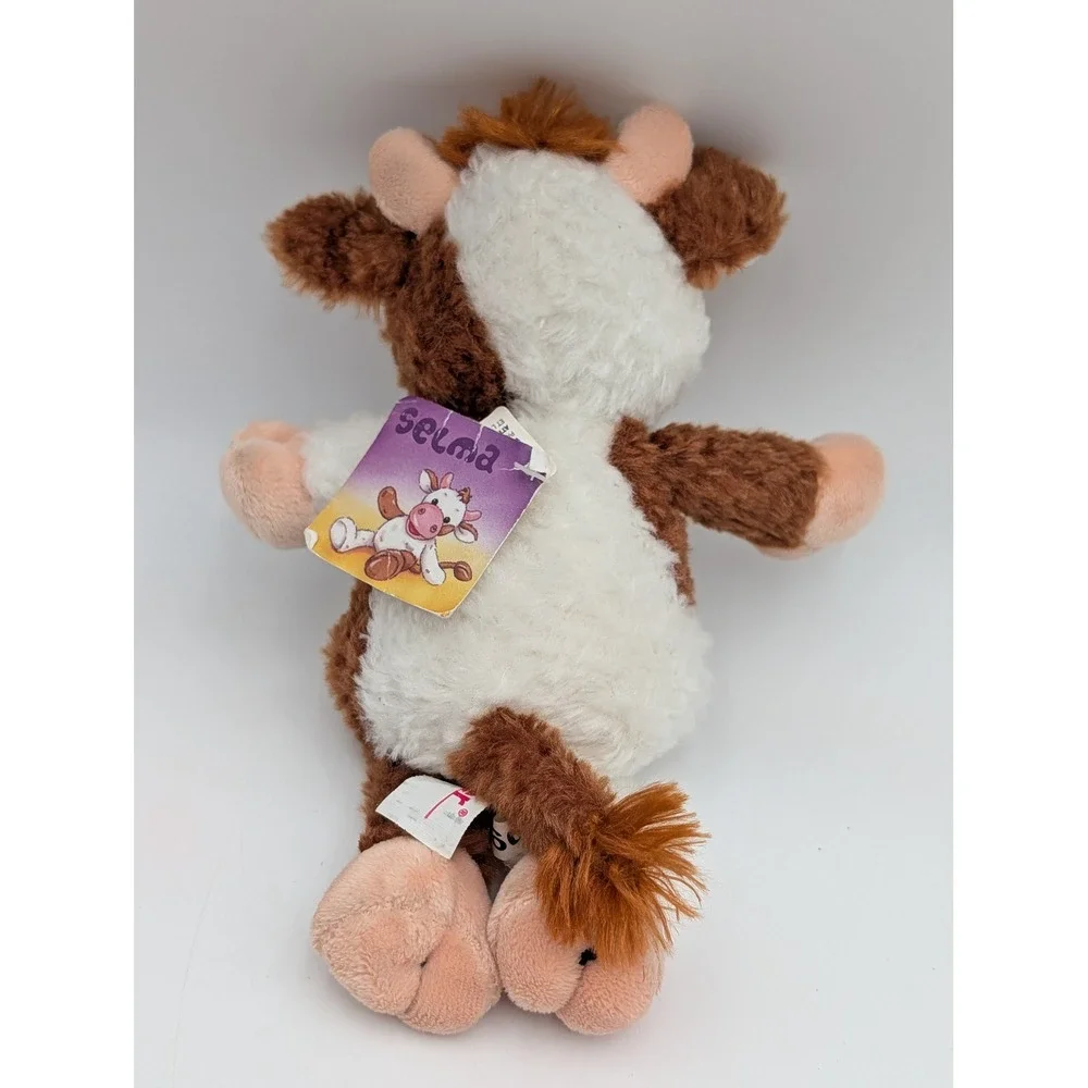 Rudolf Schaffer Cow Plush Brown White Spotted Stuffed Animal Farm